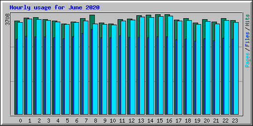 Hourly usage for June 2020