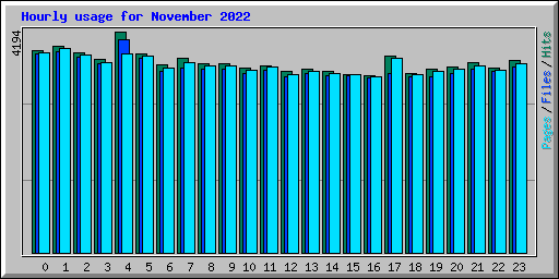 Hourly usage for November 2022