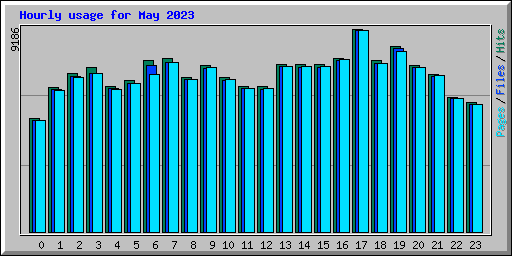 Hourly usage for May 2023