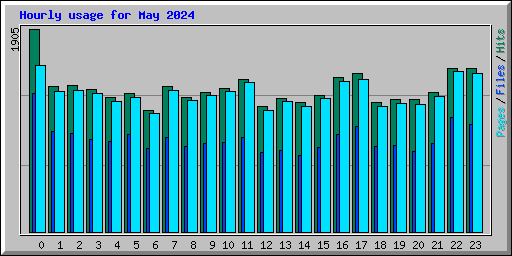 Hourly usage for May 2024